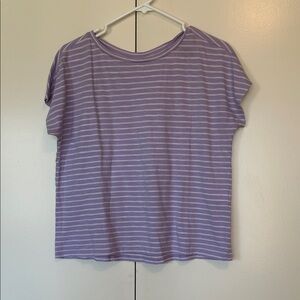 J. Jill Purple Striped Women's Top size small petite
